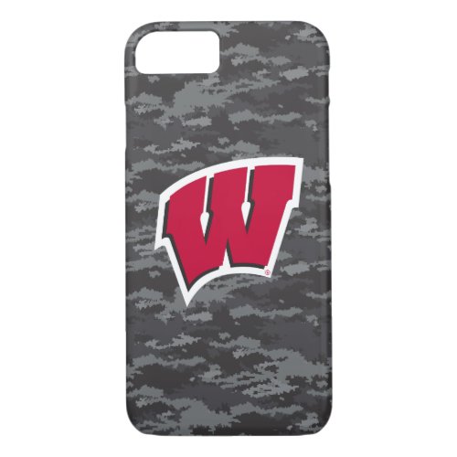 Wisconsin  Dark Digital Camo Pattern iPhone 87 Case