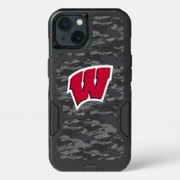 Wisconsin | Dark Digital Camo Pattern iPhone 13 Case