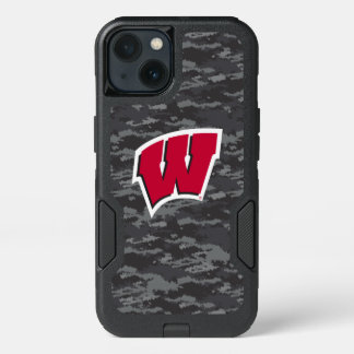 Wisconsin | Dark Digital Camo Pattern iPhone 13 Case