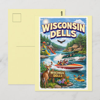 Wisconsin Dells Adventure – Waterparks and Ducks Postcard