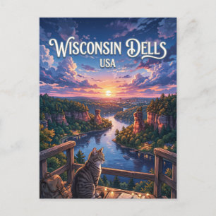 Wisconsin Dells USA Postcard