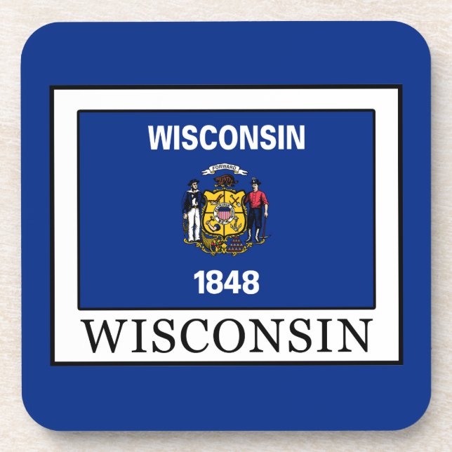 Wisconsin Drink Coaster (Front)