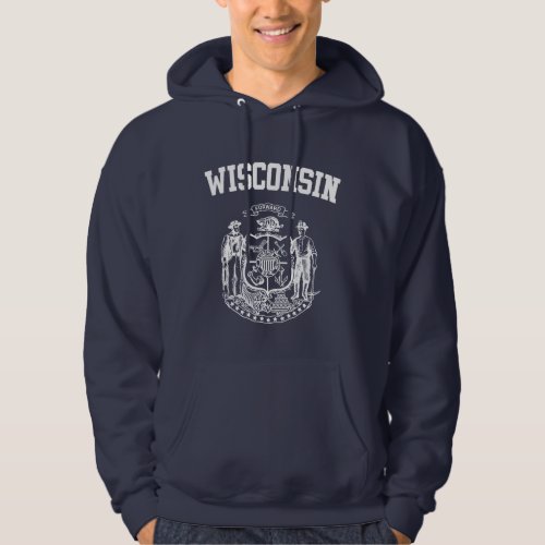 Wisconsin  Emblem Hoodie