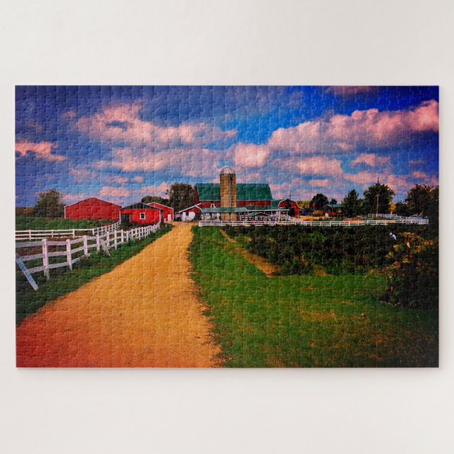 Wisconsin Farm Jigsaw Puzzle (Horizontal)