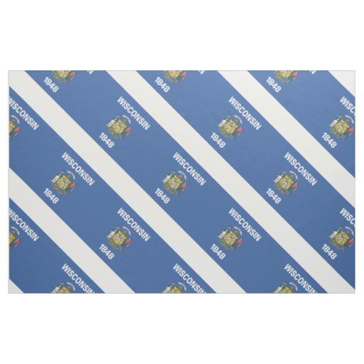 WISCONSIN Flag Fabric