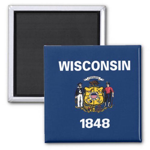 Wisconsin flag magnet