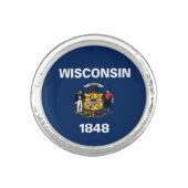 Wisconsin flag ring (Front)