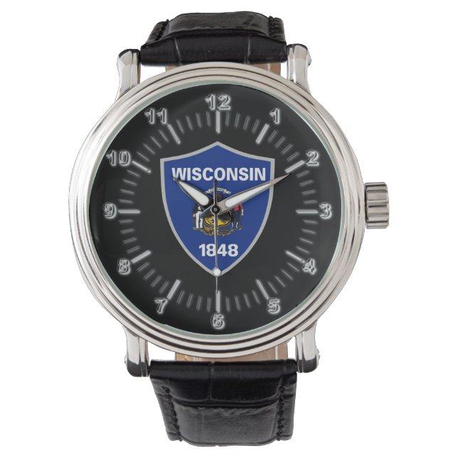 Wisconsin flag watch (Front)