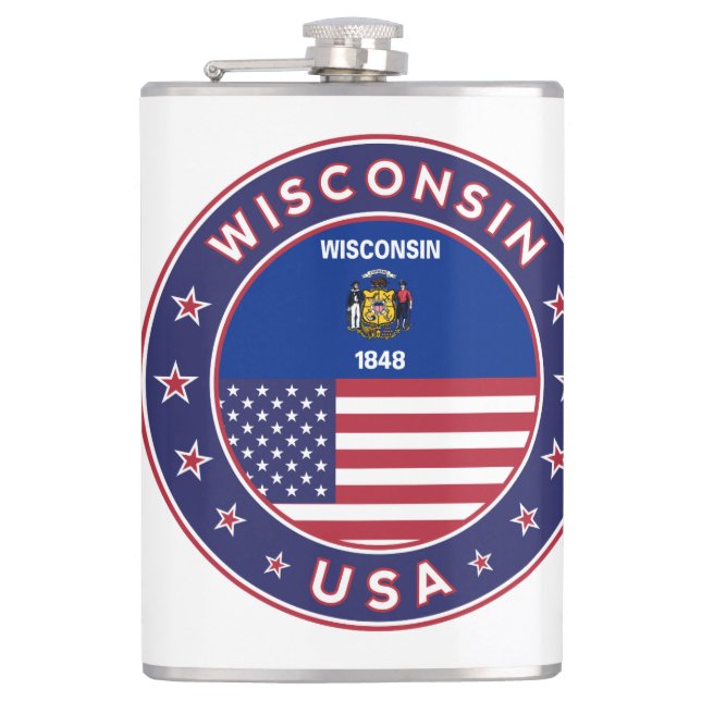 Wisconsin Flask (Front)