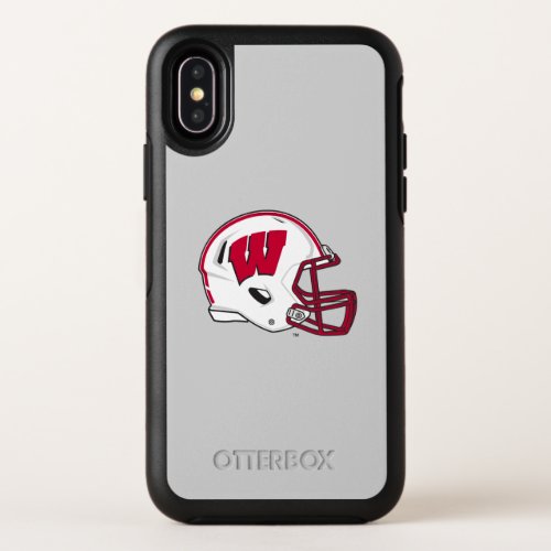 Wisconsin  Football Helmet OtterBox Symmetry iPhone X Case