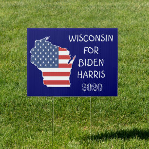 Wisconsin for Biden Harris 2020 Presidential Sign