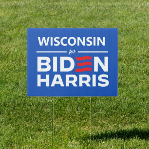 Wisconsin for Biden Harris Sign