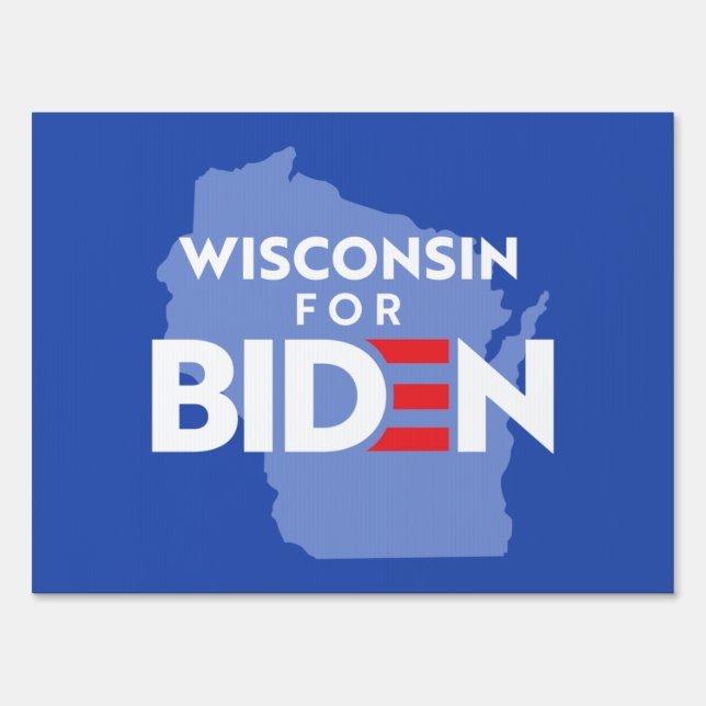 Wisconsin For Biden Sign (Front)