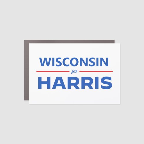 Wisconsin for Kamala Harris Car Magnet