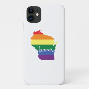 Wisconsin Gay Pride Map of Home iPhone 11 Case