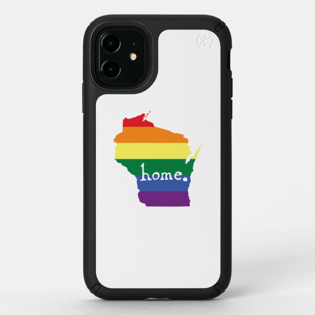 Wisconsin Gay Pride | Map of Home Speck iPhone 11 Case (Front)