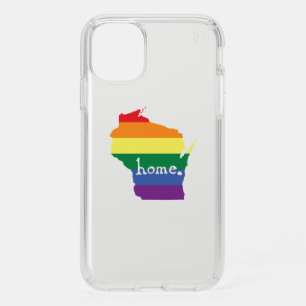 Wisconsin Gay Pride Map of Home Speck iPhone 11 Case