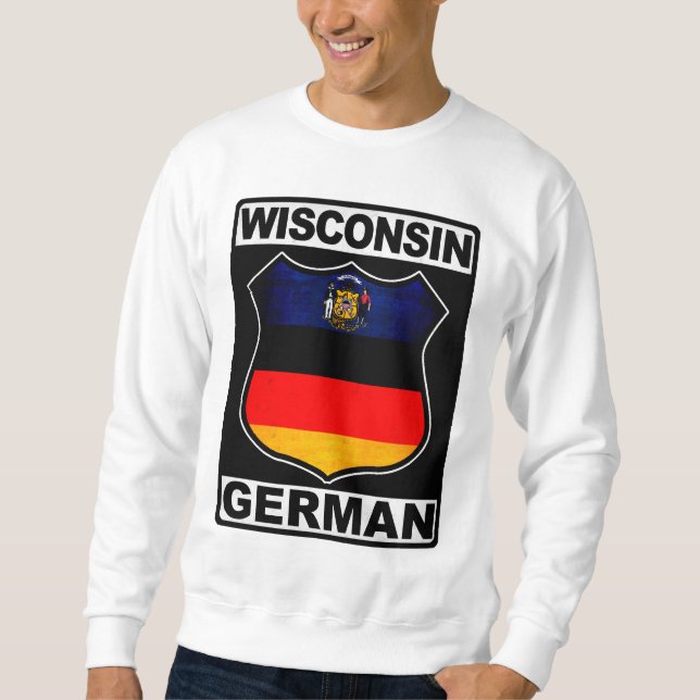 Wisconsin German American Sweatshirt (Front)