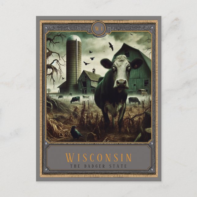 Wisconsin | Gothic Art Postcard (Front)