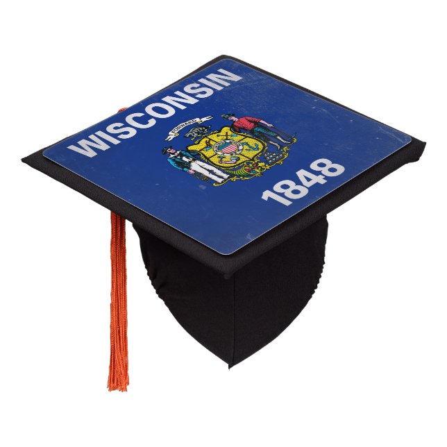 Wisconsin Graduation Cap Topper (Angled)