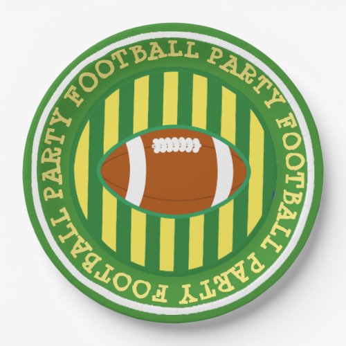 Wisconsin Greenbay Football Party Paper Plates