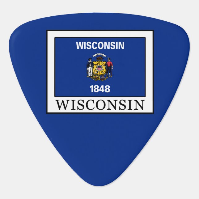 Wisconsin Guitar Pick (Front)