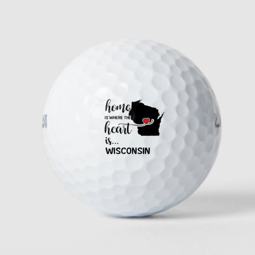 Wisconsin home is where the heart is golf balls