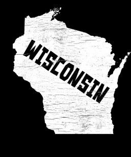 Wisconsin Wallets Zazzle - wisconsin home vintage distressed map silhouette gunmetal finish money clip