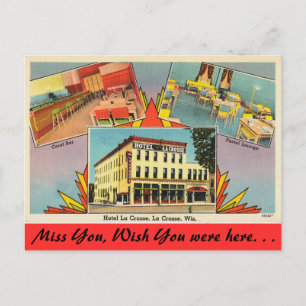 Wisconsin, Hotel LaCrosse, La Crosse Postcard