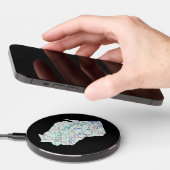 Wisconsin Interstate Map Wireless Charger (Hand)