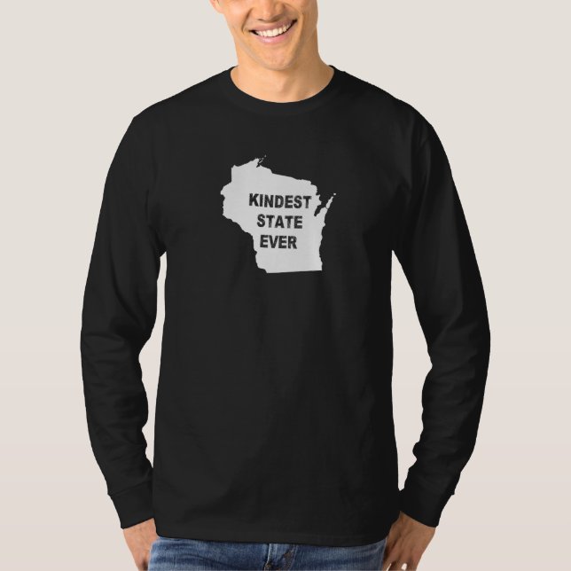 Wisconsin Kindest State Ever Travel Best Rank Al M T-Shirt (Front)