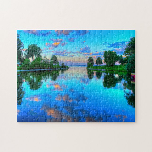 Wisconsin Lake Scene. Jigsaw Puzzle (Horizontal)