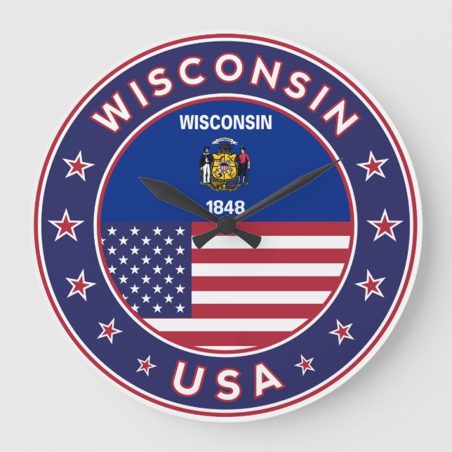 Wisconsin Large Clock (Front)