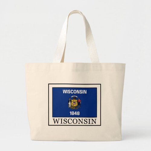 Wisconsin Large Tote Bag