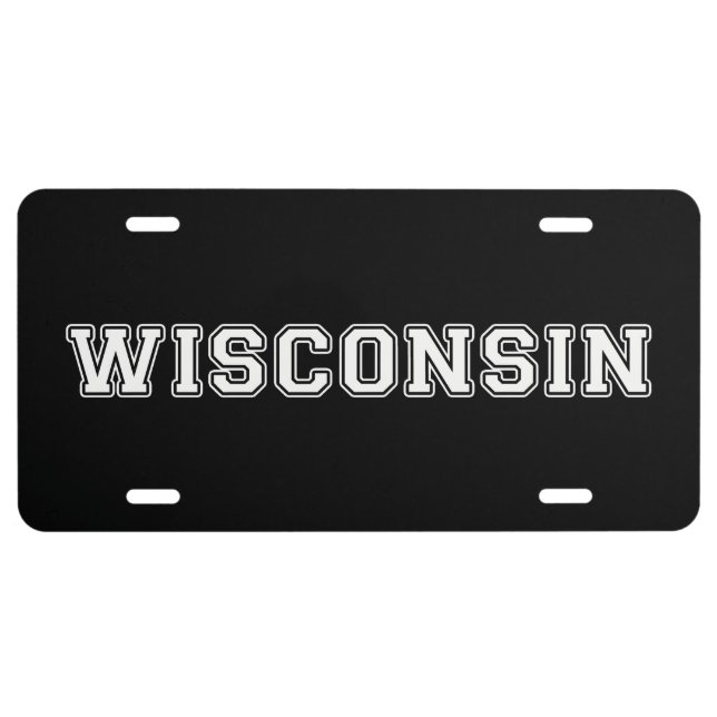 Wisconsin License Plate (Front)