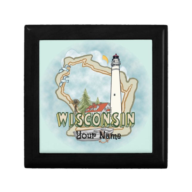 Wisconsin Lighthouse Gift Box (Front)