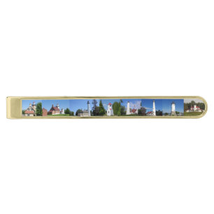 Wisconsin Lighthouses tie bar