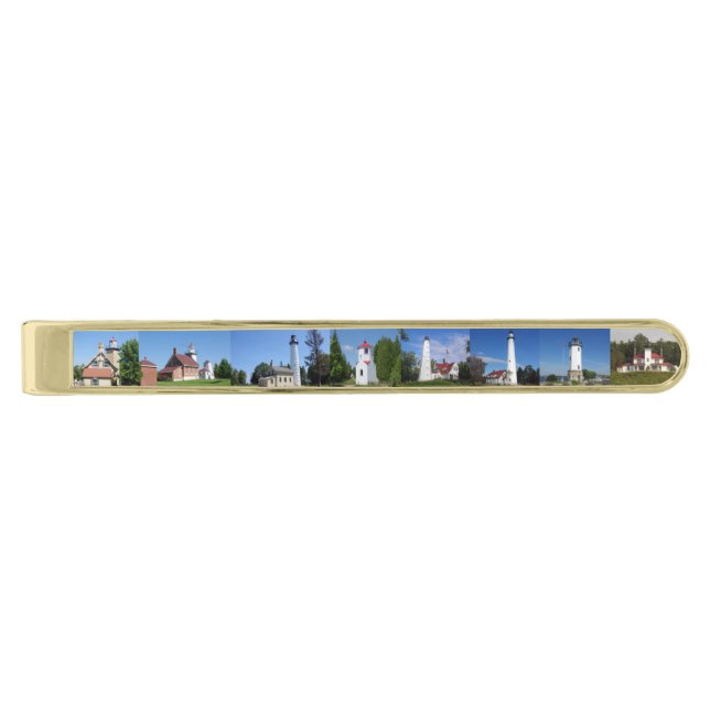 Wisconsin Lighthouses tie bar (Front)
