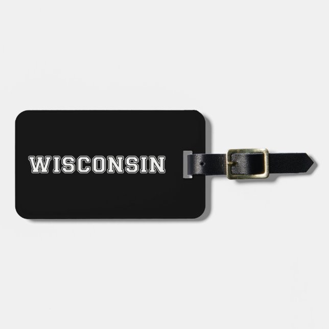 Wisconsin Luggage Tag (Front Horizontal)