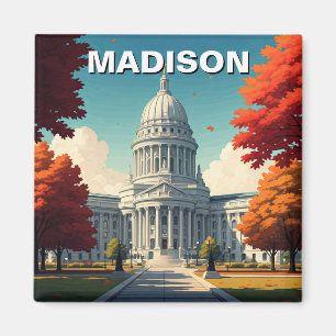 Wisconsin Madison State Capitol Magnet