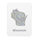 Wisconsin Map Magnet at Zazzle