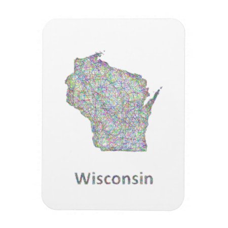 Wisconsin Map Magnet