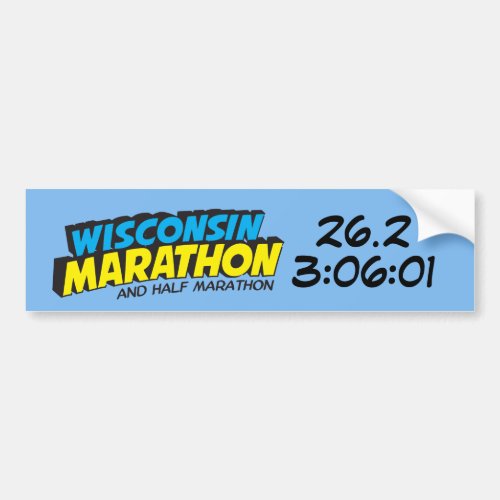 Wisconsin Marathon Post_Marathon Bumper Sticker