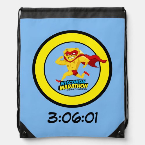 Wisconsin Marathon Post_Marathon Drawstring Bag