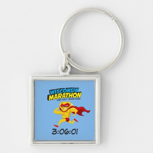 Wisconsin Marathon Post_Marathon Keychain