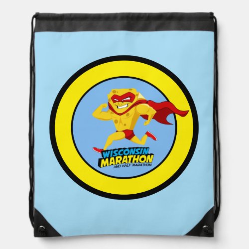 Wisconsin Marathon Race Day Drawstring Bag