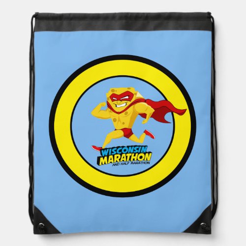 Wisconsin Marathon Race Day Drawstring Bag