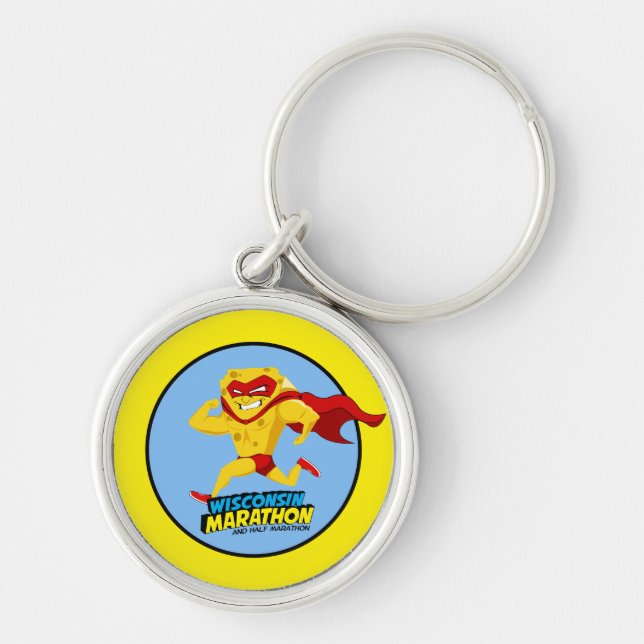 Wisconsin Marathon Race Day Keychain (Front)