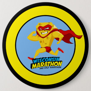 Wisconsin Marathon Race Day Pinback Button