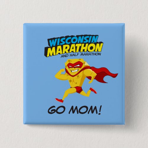 Wisconsin Marathon Race Day Pinback Button